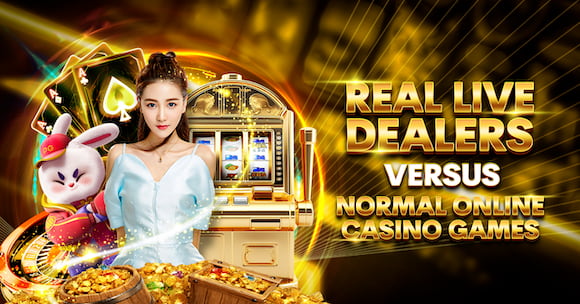 Real-Live Dealers versus Normal Online Casino Games